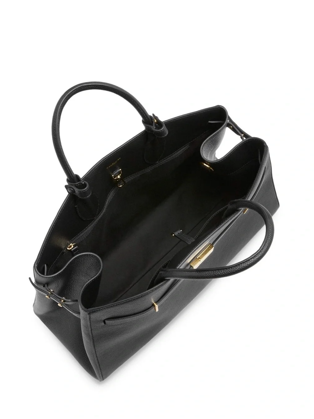 NWT DeMellier The Hudson Leather Tote Black